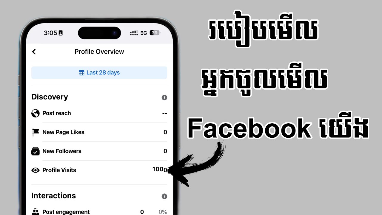 របៀបមើលfacebookយើងមានអ្នកចូលមើលប៉ុន្មាននាក់