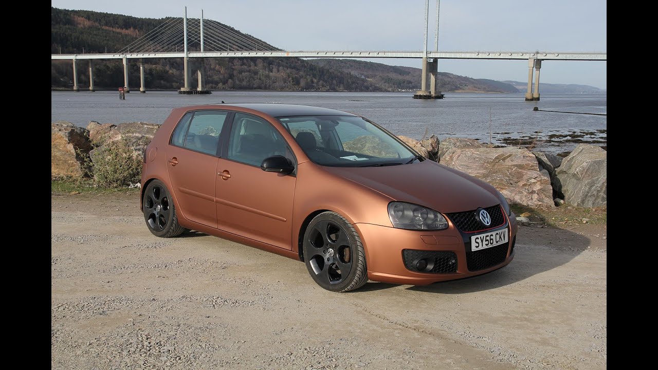 VW Golf MK5 full car wrap in Aztec Bronze from Arlon @ 2K Customs Inverness