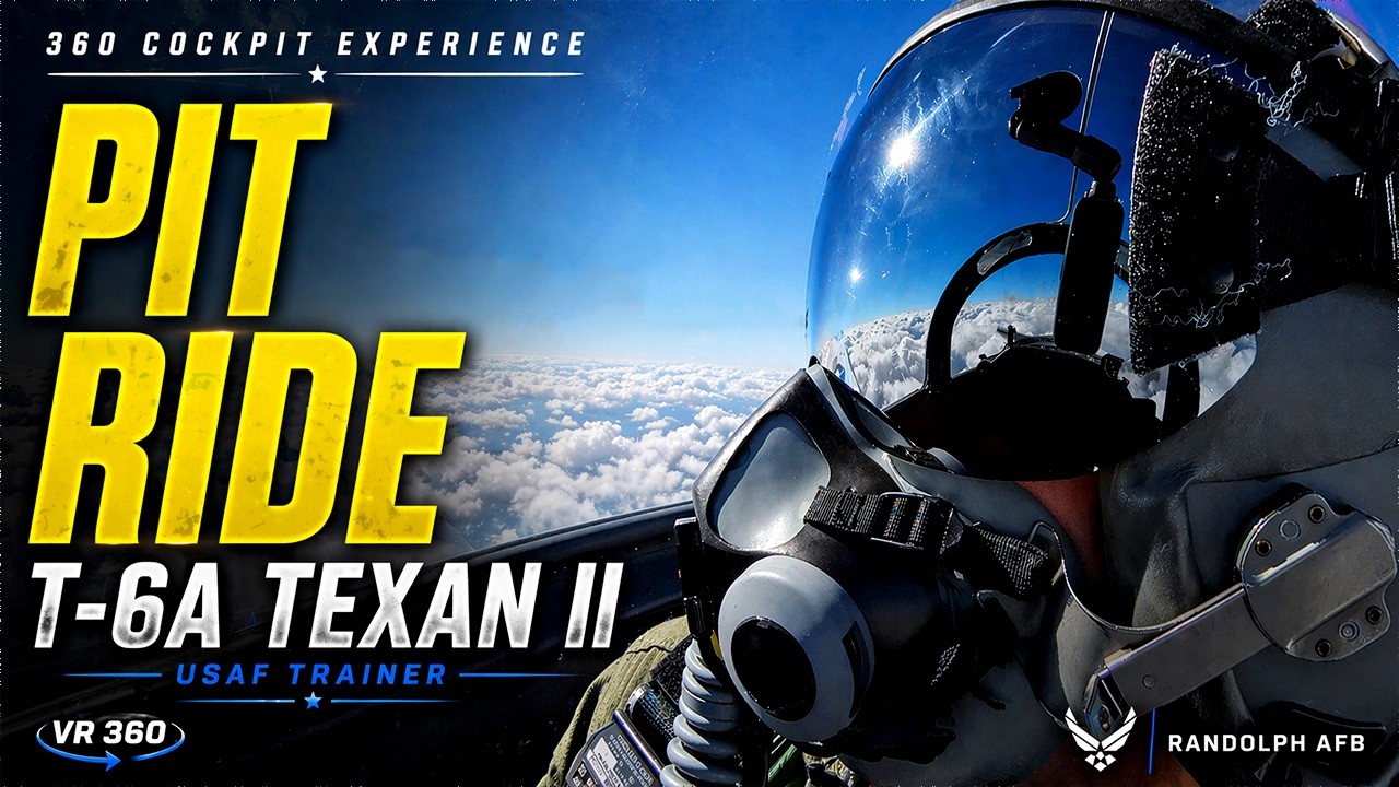 VR/360 - T-6A TEXAN II - Take a ride with a USAF Instructor Pilot. VR/360