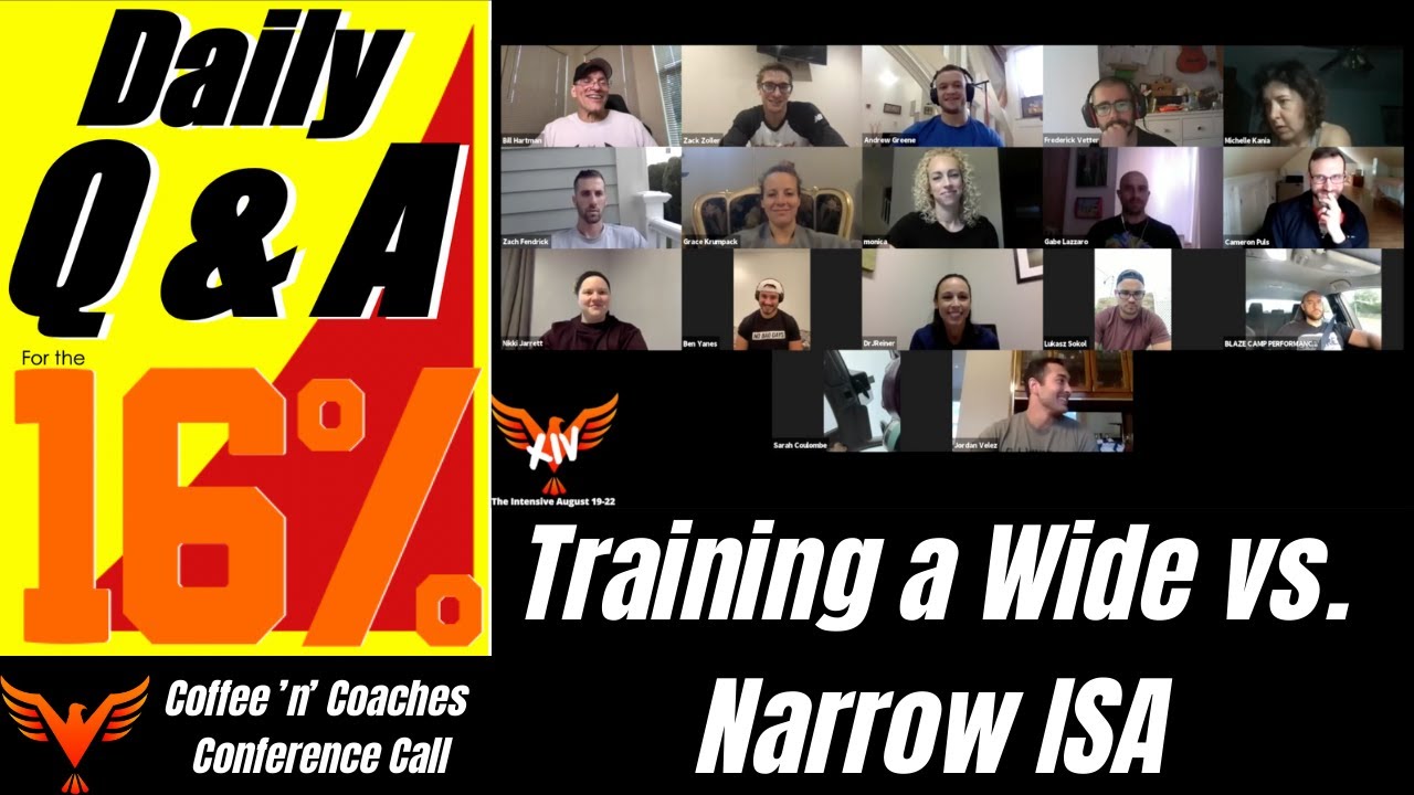 Training a Wide vs. Narrow ISA Archetype - Managing Uncertainty BillHartmanPT.com Q&A for The 16%