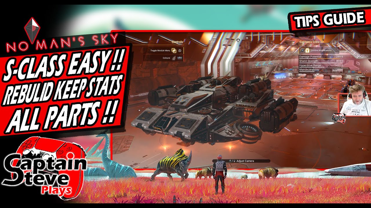 No Man's Sky Voyagers - Re-Build & Keep Stats - Easy All Parts & S-Class Your Ship - NMS Guide
