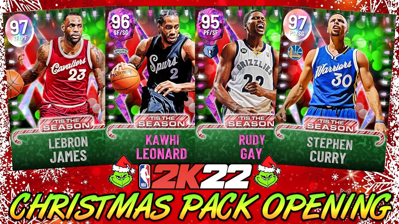 Galaxy Opal Lebron James & Stephen Curry CHRISTMAS PROMO Pack Opening! NBA 2K22 Myteam PACKS LIVE
