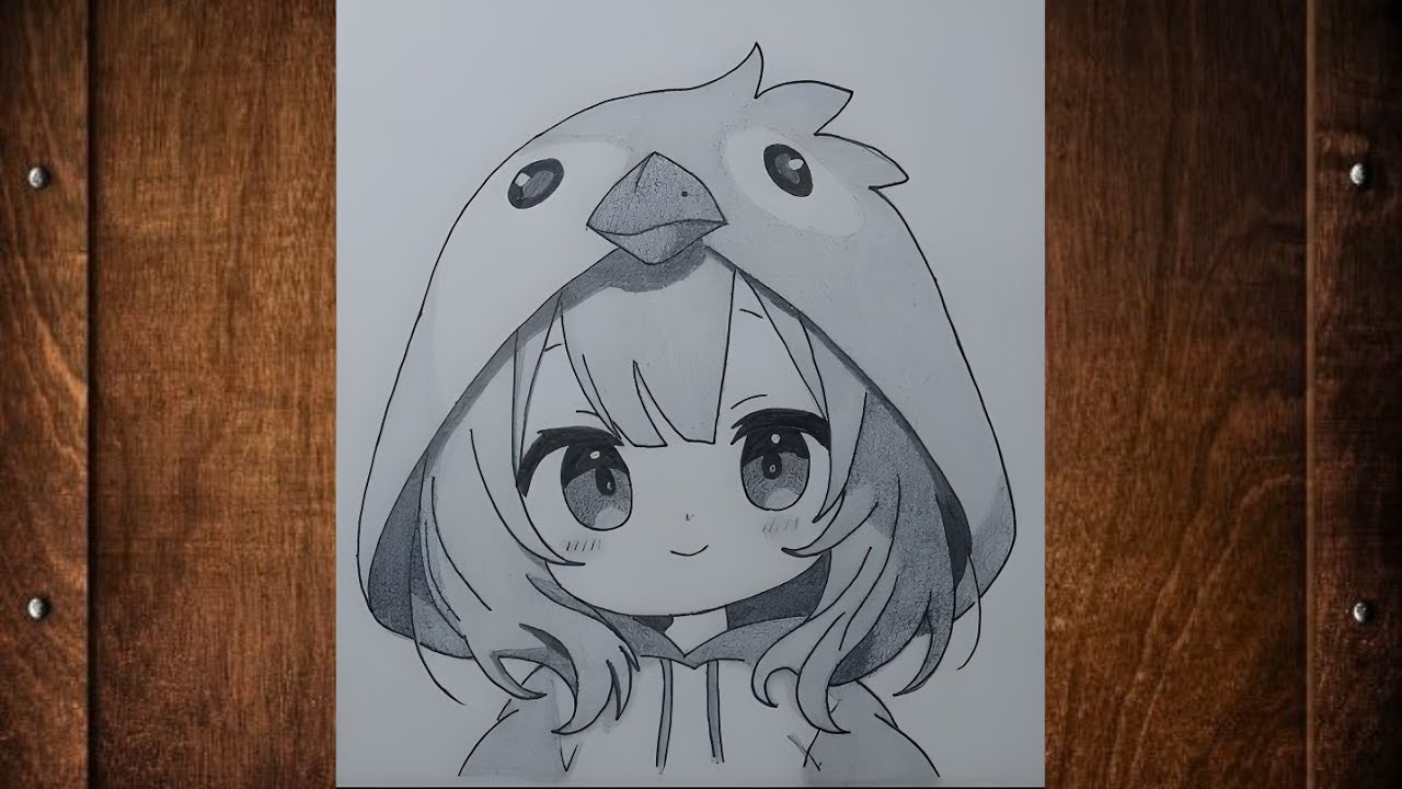 How to draw cute anime girl step by step | Anime girl