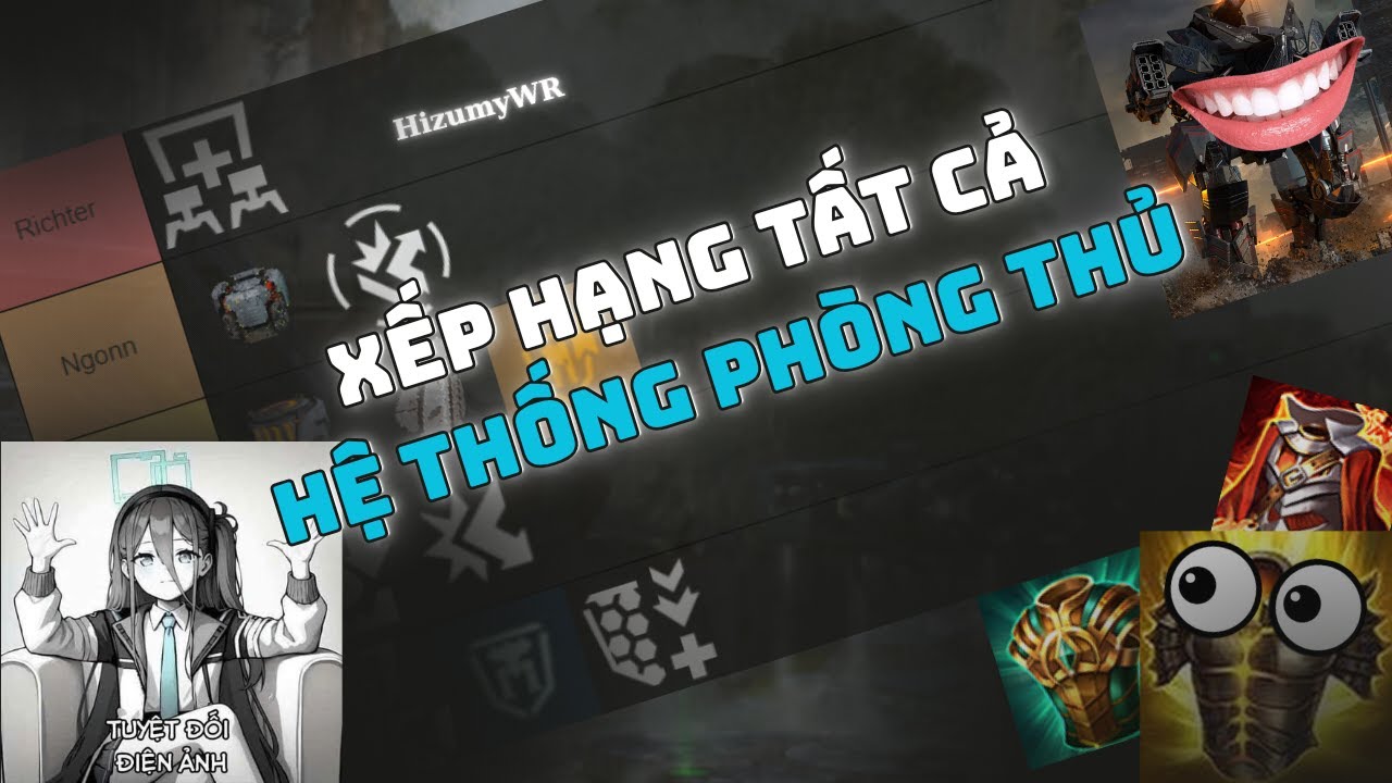 War Robots Việt Nam - Xếp hạng tất cả các Hệ Thống Phòng Thủ