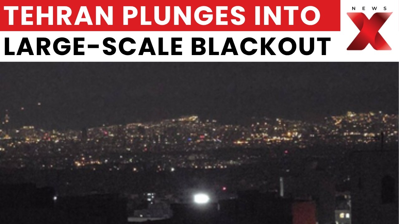 Tehran Blackouts After US-Israeli Airstrikes; Residents Protest Streets at Night | NewsX