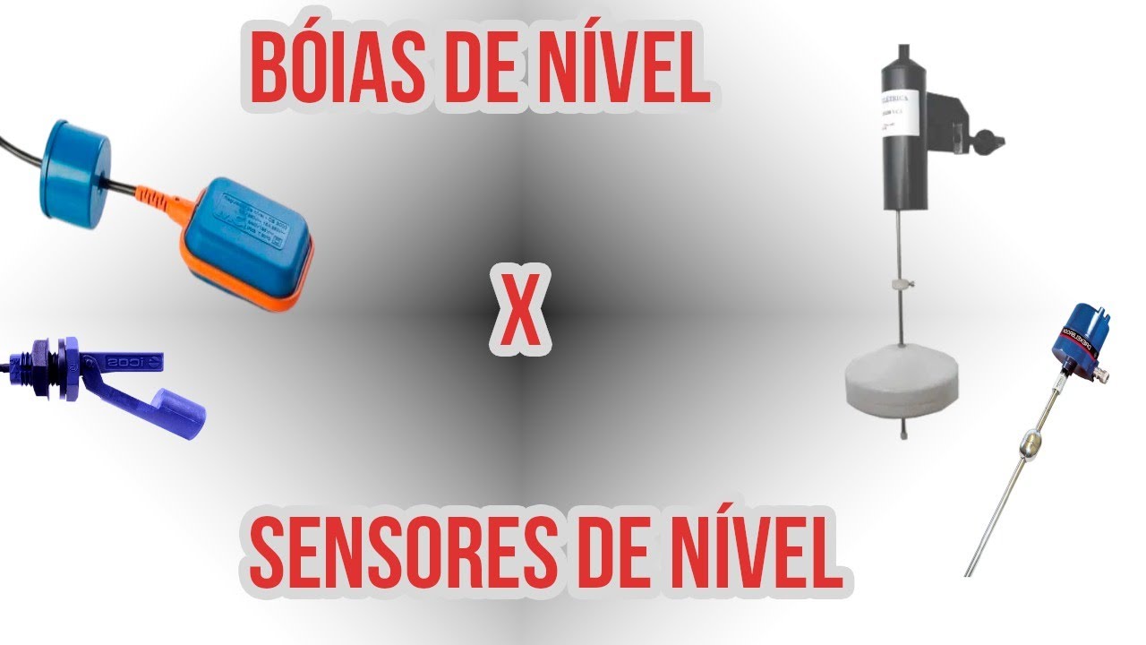 Bóias  de nível x Sensores de nível
