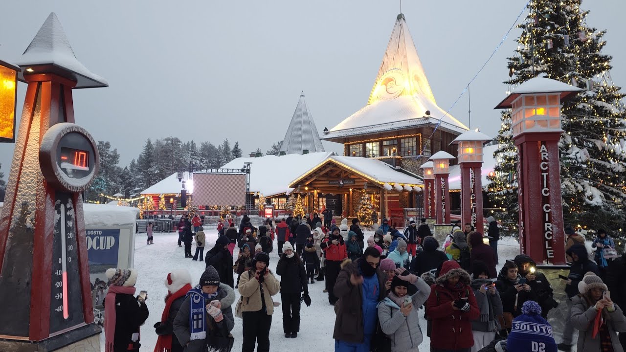 LIVE: Santa Claus Village in Rovaniemi Lapland Finland before Christmas - Arctic Circle stream