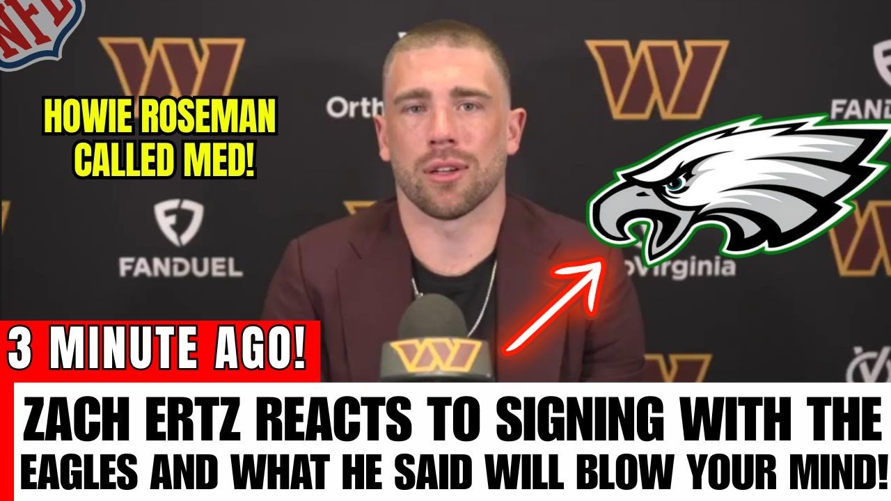 🚨Вы не поверите, что сказал Зак Эрц о подписании контракта с «Филадельфия Иглз»! PHILADELPHIA EAG...