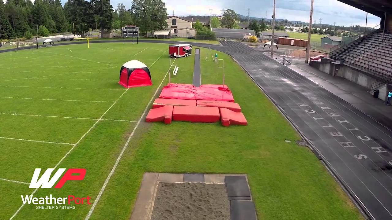 Shelton High School's Track & Field WeatherPort Canopy