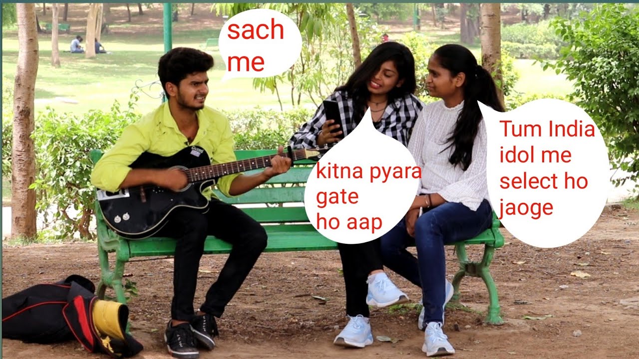 Totla (singing prank) awesome songs & picking up girls reaction ! Ayush singing prank