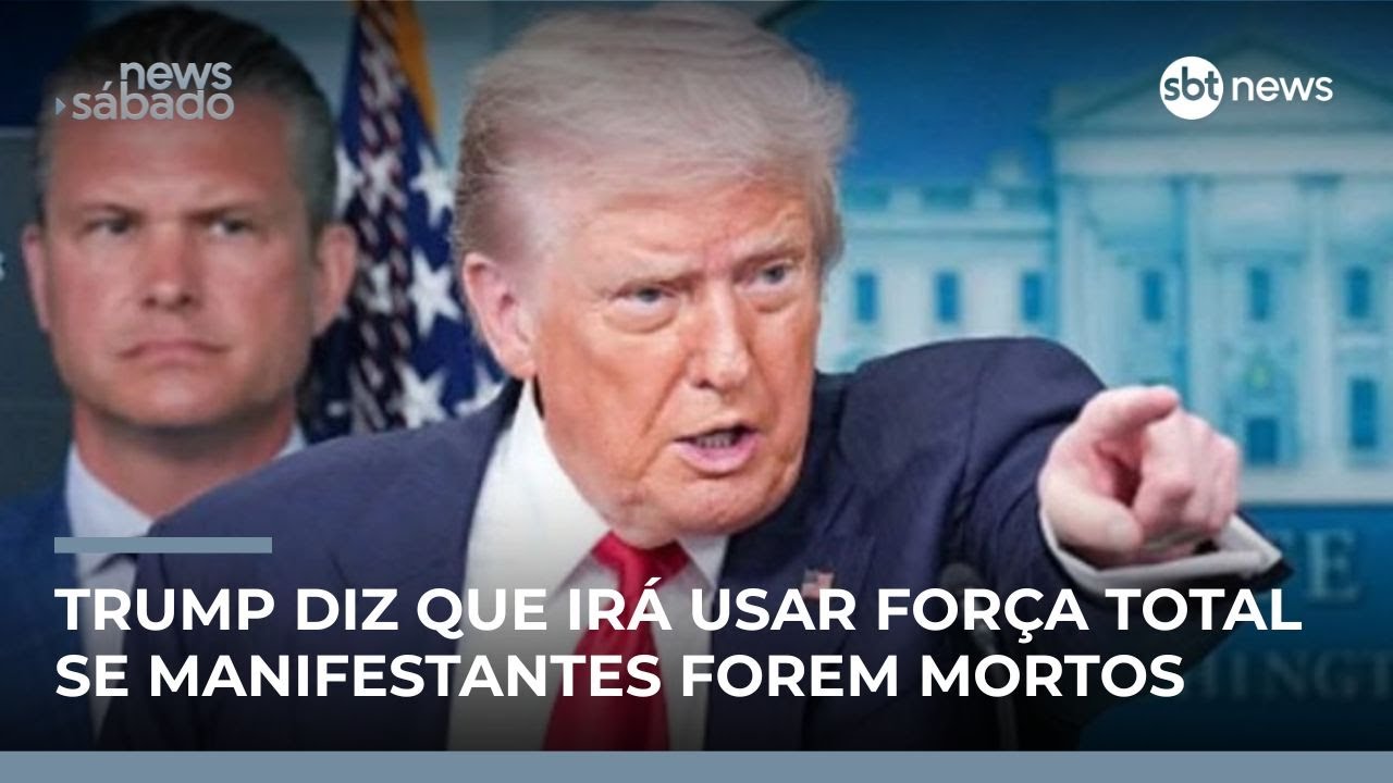 Trump ameaça atacar Irã em meio a protestos e repressão no país | #NewsSábado