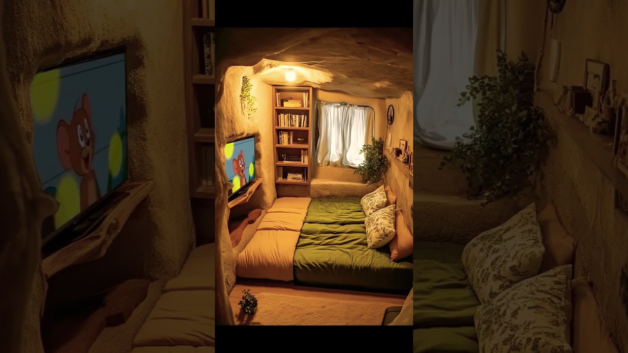 Cozy Cave Room | Relaxing Small Space Aesthetic #cozyroom #cave  #smallspaceliving #relaxingvibes