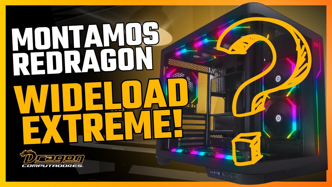 Super PC Gamer com o Gabinete Redragon Wideload Extreme! Design de Vidro Curvado!