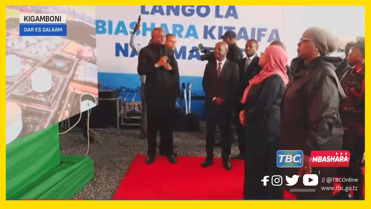 🔴#TBCLIVE: HAFLA YA UWEKAJI JIWE LA MSINGI LA UJENZI WA MATANKI  YA MAFUTA