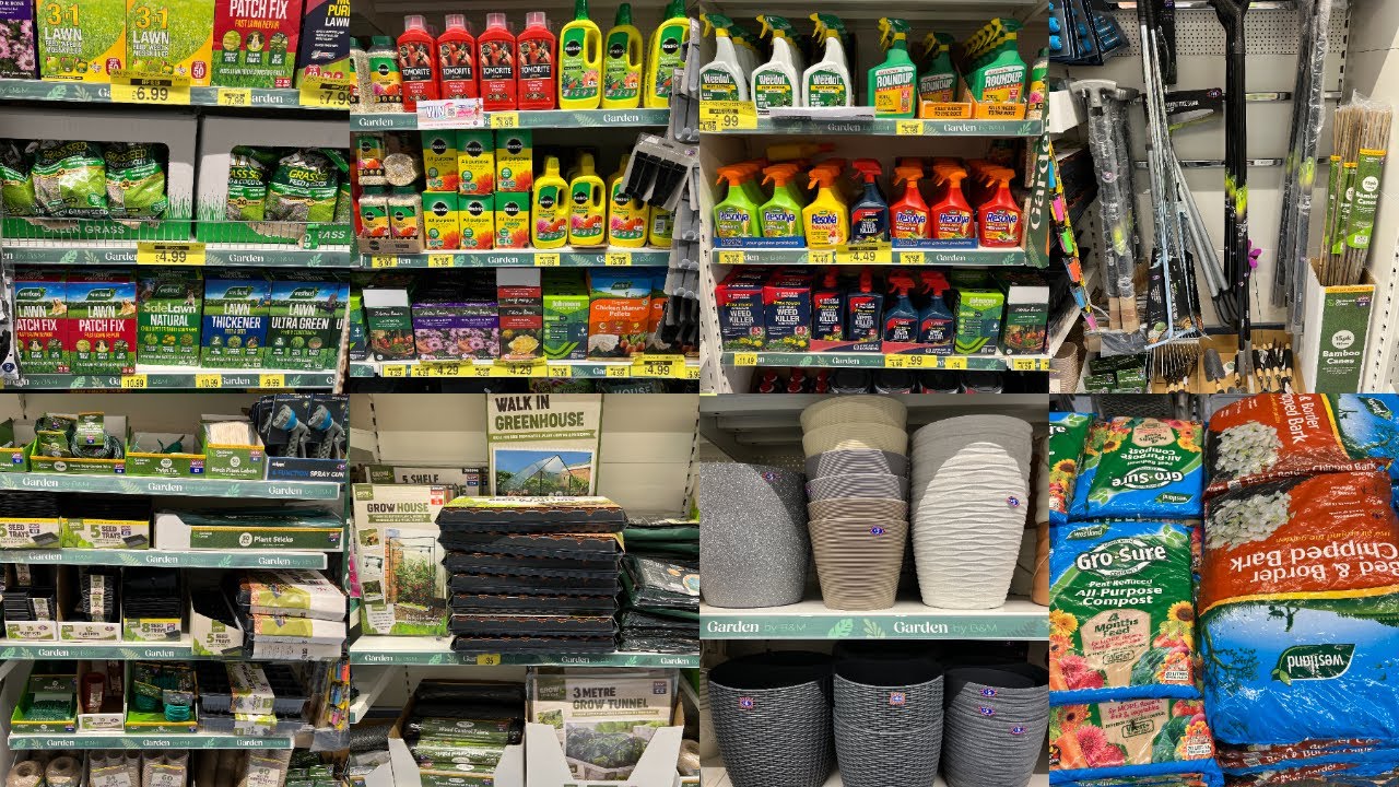 B&M GARDEN ESSENTIALS & PLANTERS WITH PRICE MAR 2024 | B&M HAUL | TRAVELANDSHOP WITH ME