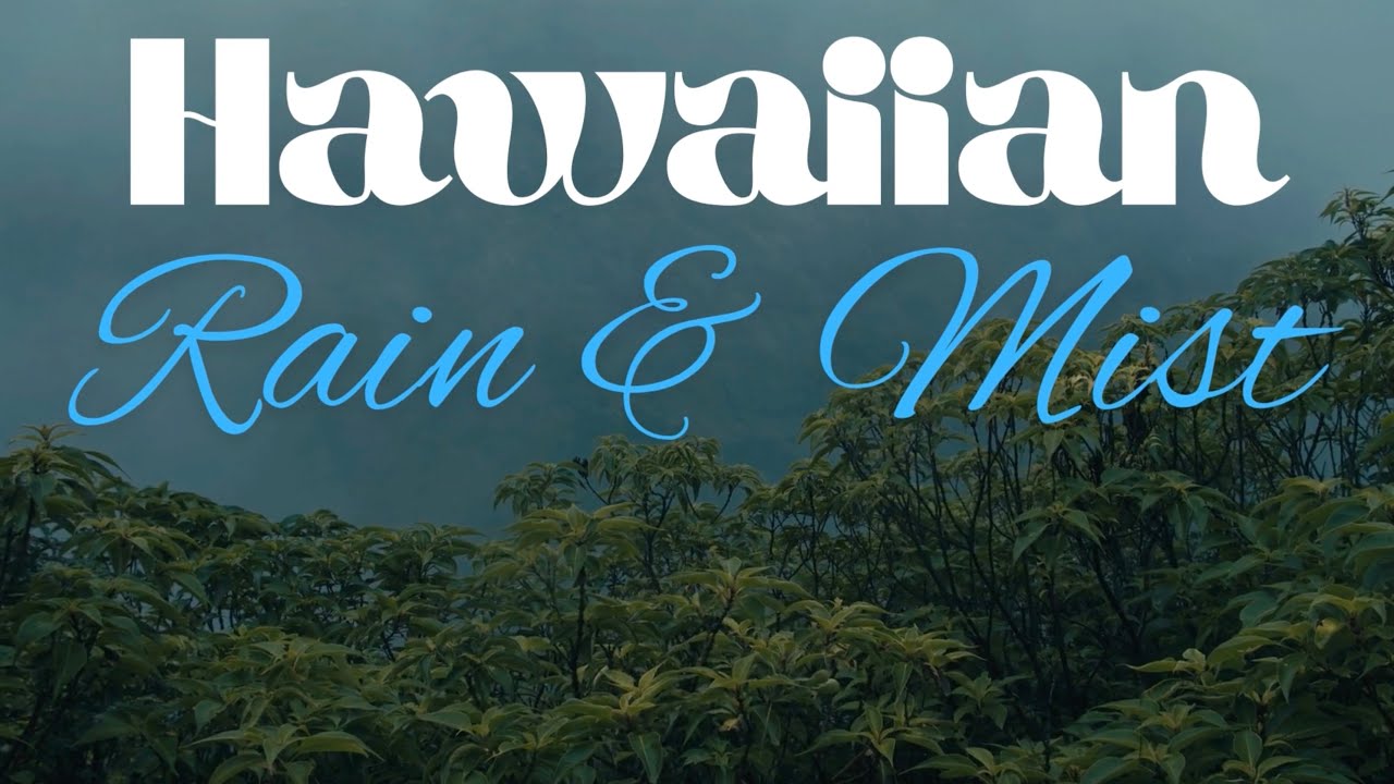 Hawaiian Rain & Mist | Gentle Slack Key to Study, Work or Relax 🌺🌧️
