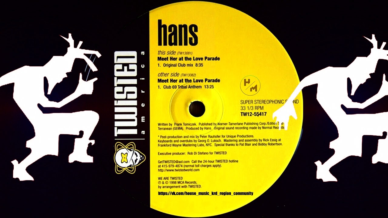Hans - Meet Her At The Love Parade (Club 69 Tribal Anthem)