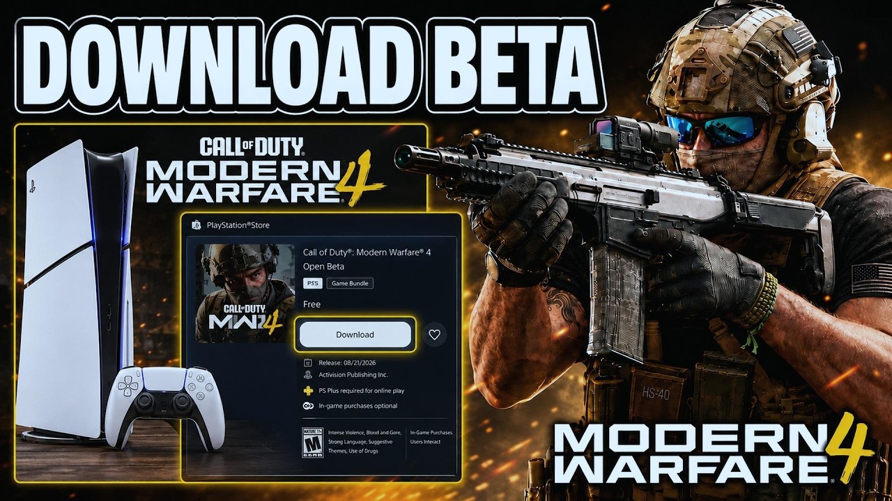 How To Download Modern Warfare 4 Beta On PS5 - Full Guide