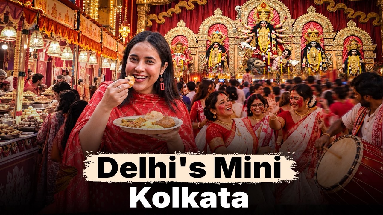 I Experienced Delhi's CR Park Durga Puja For The First Time ft. Pragati | Jist