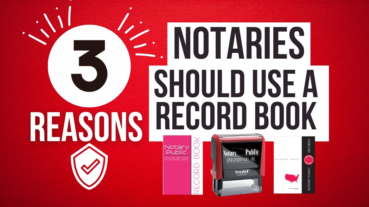 3 Reasons why Notaries should be using a record book!