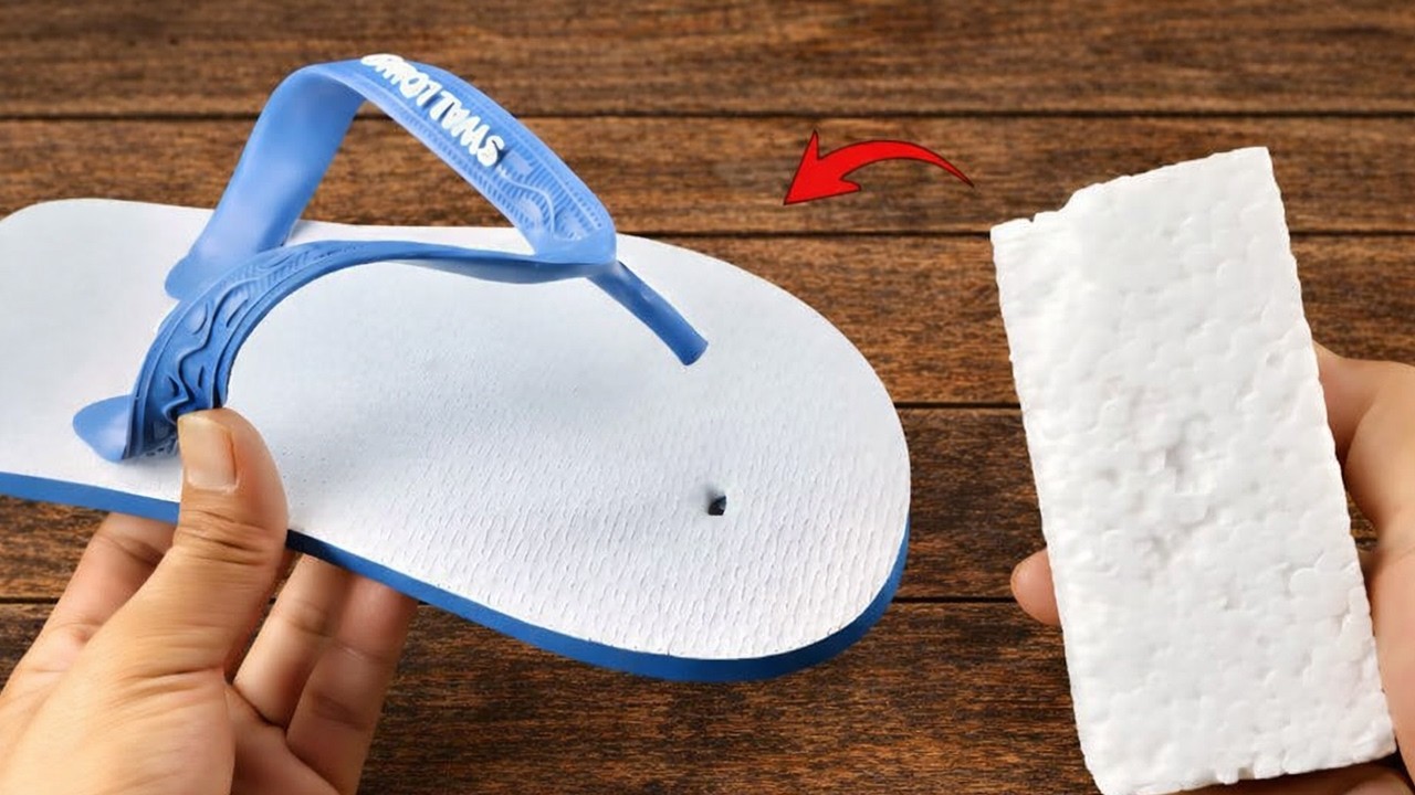 Don't throw away your sandals! I'll show you how to repair them effectively and quickly.