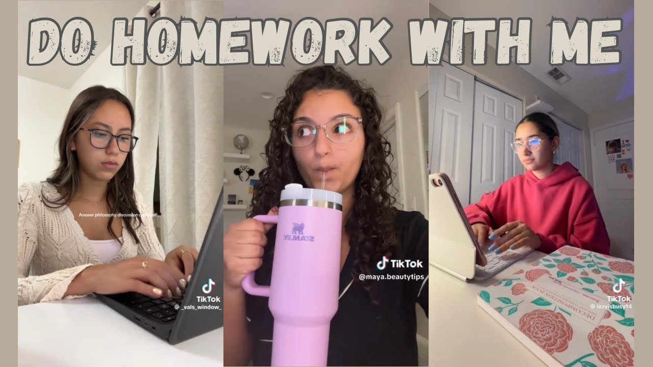 Do Homework With Me - TikTok Compilation 📚📖