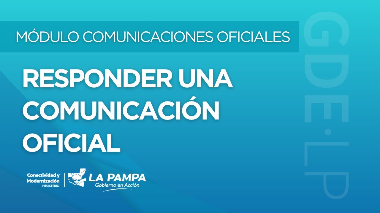 Responder una comunicación oficial - Módulo CCOO