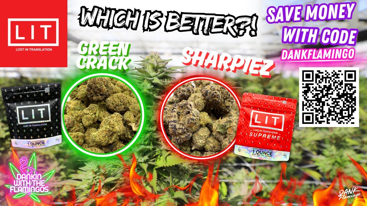 Which is better? Green Crack Essential or Sharpiez Supreme from Lit Farms?! Dankin with the Flamingo