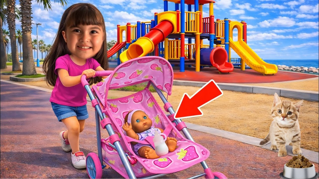 MİNİK BEBEK EVDE SIKILDI !! ÇOK AĞLADI !! ELİF MAYA MİNİK BEBEĞİNİ PARKA GÖTÜRDÜ !!