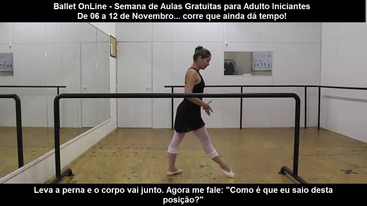 Aula de Ballet OnLine para Adulto - Gratuito!