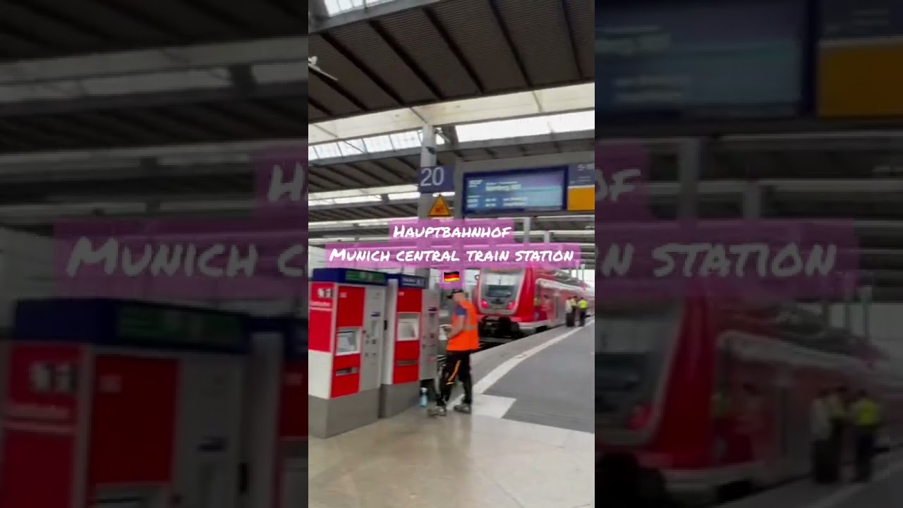 Hauptbahnhof Munich central train station 🇩🇪