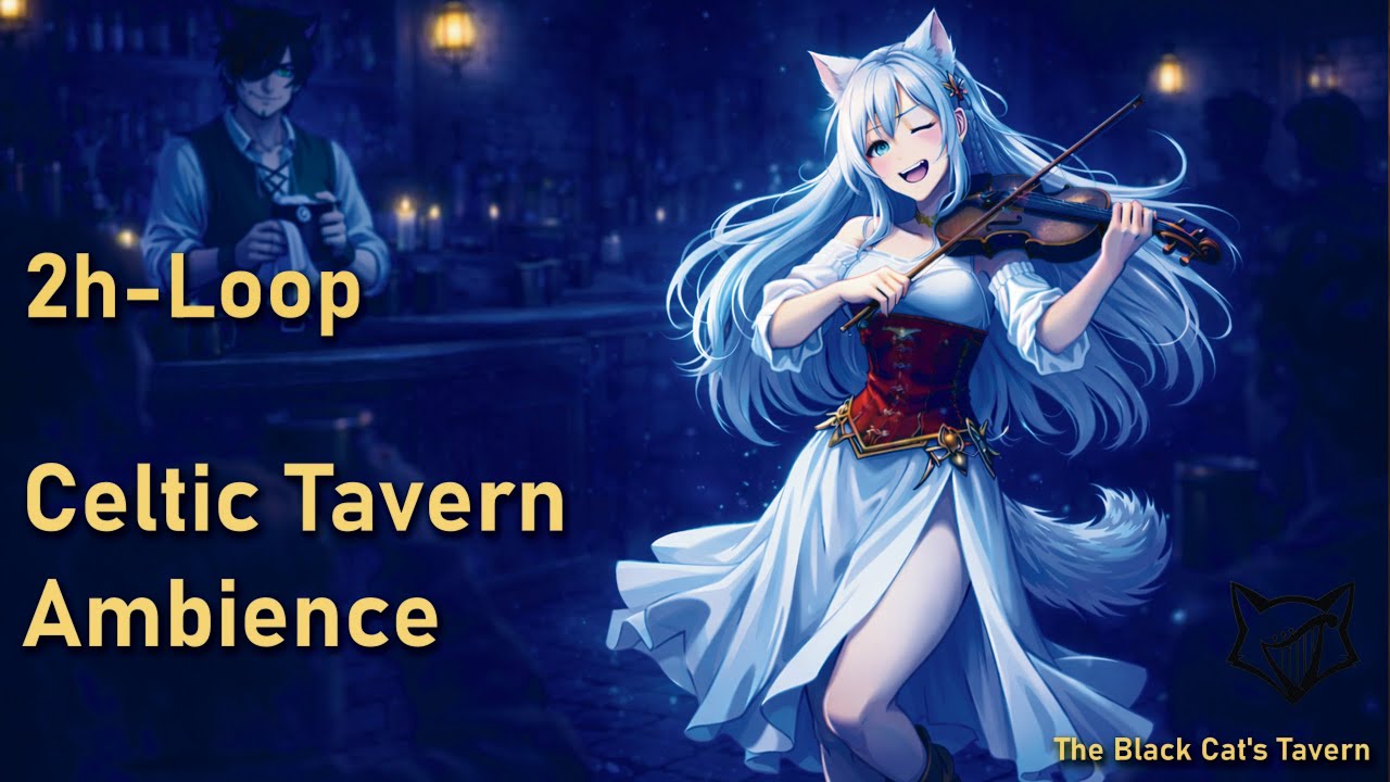Classic Celtic Tavern Ambience 🍺 | Warm Folk Music for Studying, Relaxing & Worldbuilding (2H Loop)