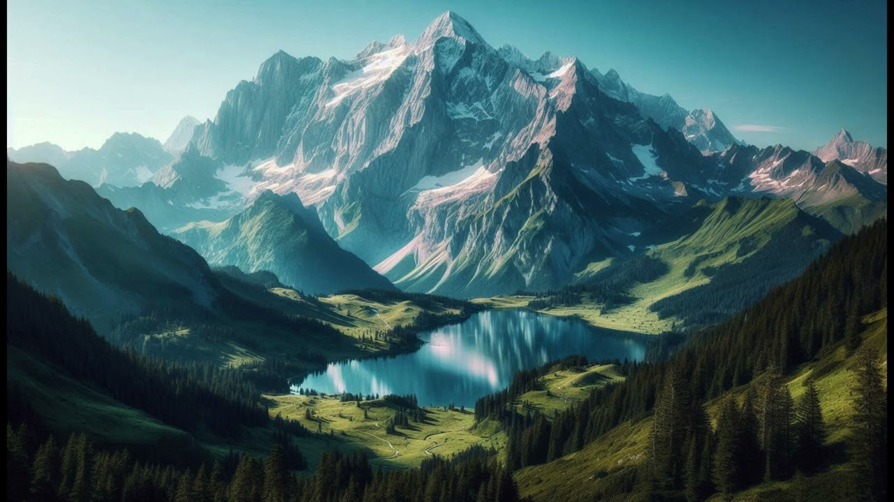 Atmospheric Mountain View | Peaceful Classical Music | Nature Ambience