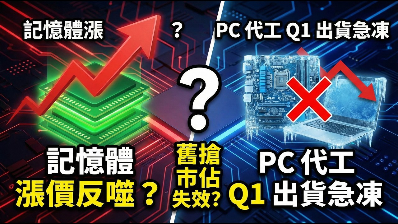 記憶體漲價反噬？PC 代工 Q1 出貨急凍，舊搶市佔邏輯失效？
