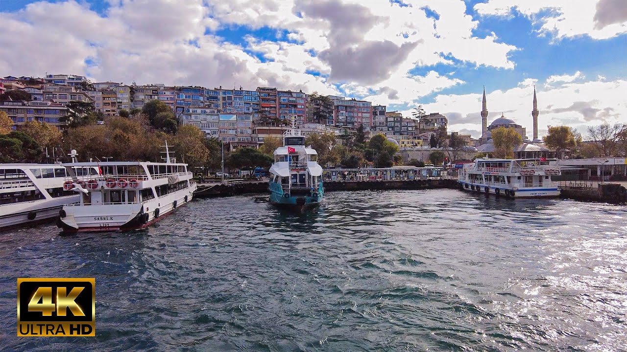Istanbul Ferry Ride [4k60fps]- Beşiktaş to Üsküdar