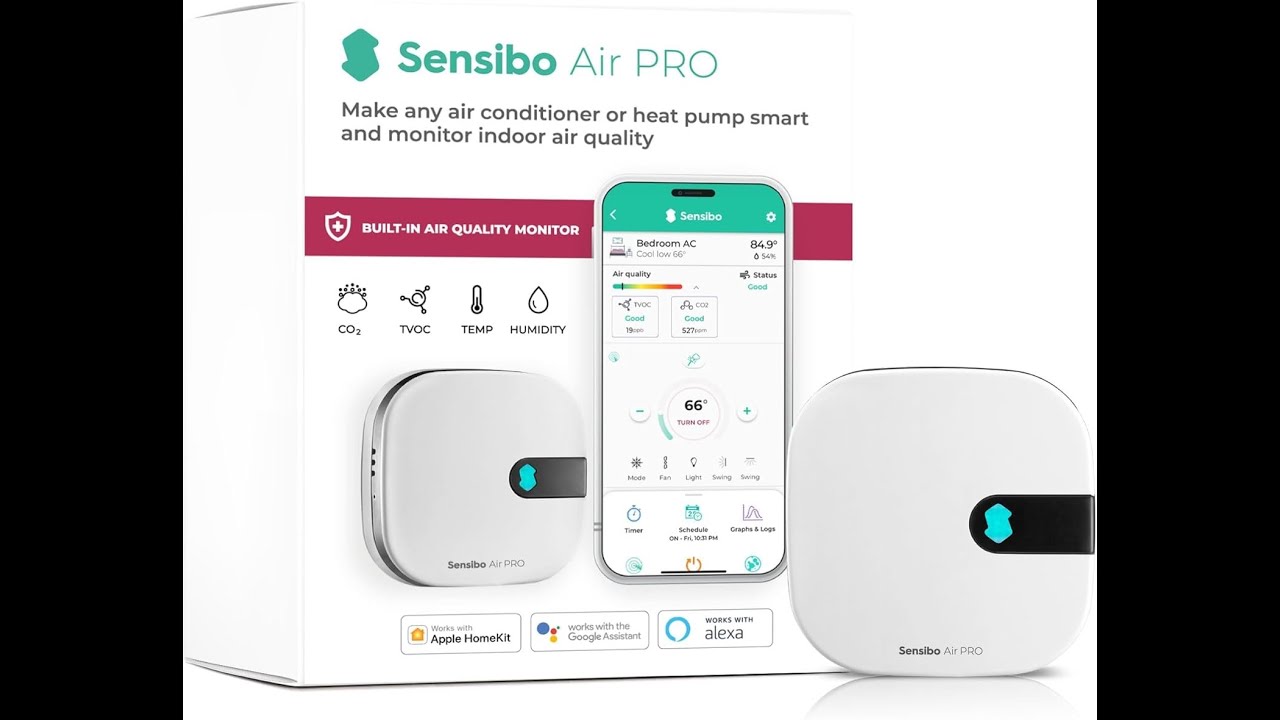 Sensibo Air PRO Review: Smart AC Controller with Air Quality Sensor | Apple HomeKit, Alexa & Google