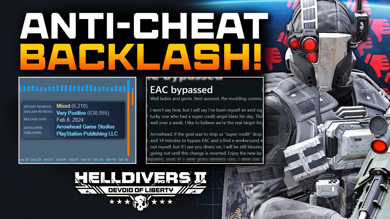 Helldivers 2 снова закидали негативными отзывами!