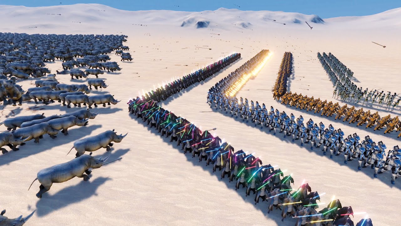 CAN HEROES STOP 15,000 RHINOS ? - UEBS MODS - Ultimate Epic Battle Simulator