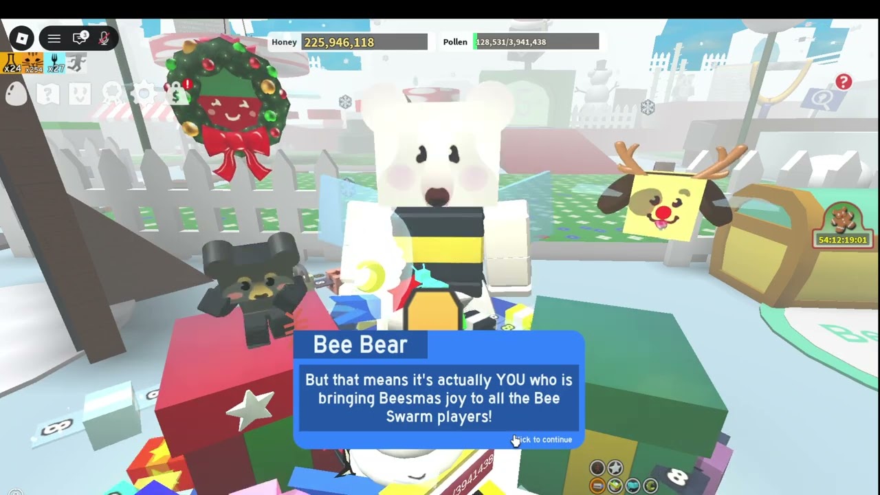 Completing Bee Bear's 8th quest (Slaying The Slimey Scrooges)