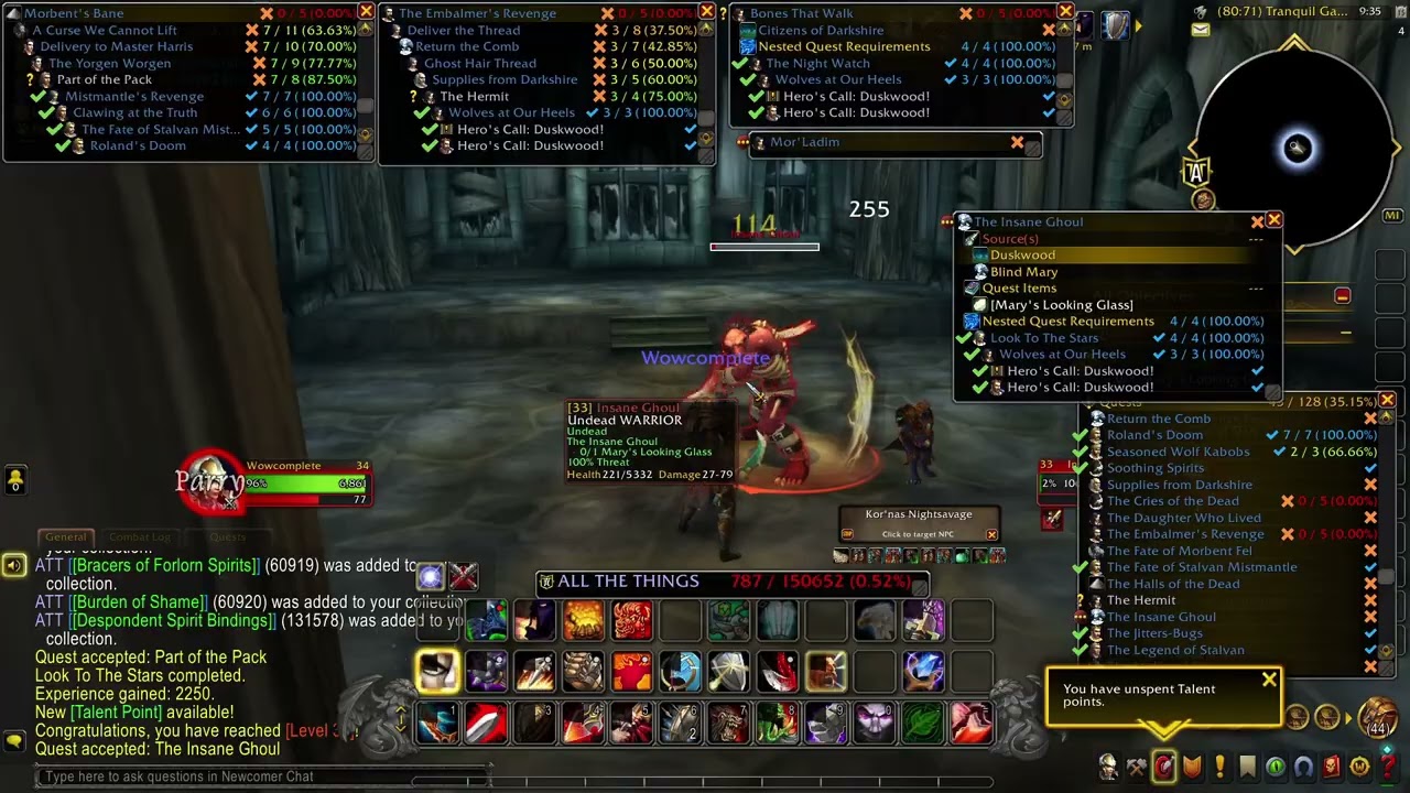 WoW Questing Order Guide Part 12 - Guide to completing all of the remaining quests in Darkshire