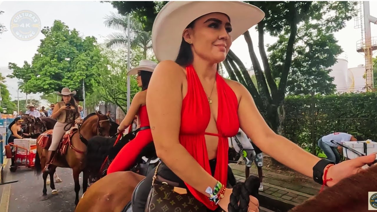 🐴STUNNING Colombian Cowgirls: Beauty, Passion for horses & Culture [ Culturas 4K ]