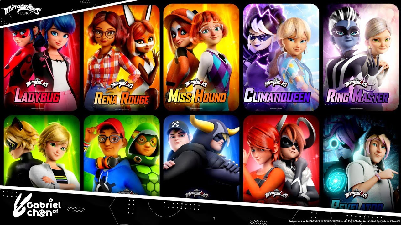 MIRACULOUS: SEASON 6 - Compilation of NEW POSTERS and Background Images | Gabriel Chan Of ✨