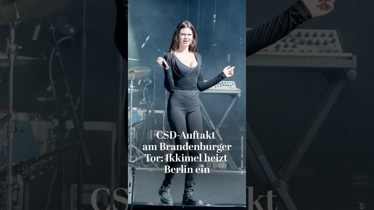 CSD in Berlin: Ikkimel-Auftritt am Brandenburger Tor