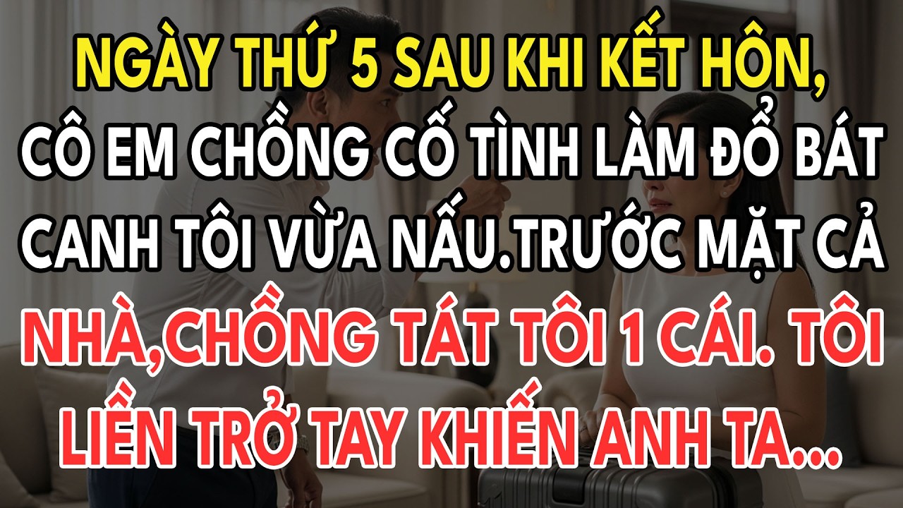 Ngày Thứ 5 Sau Khi Kết Hôn, Cô Em Chồng Cố Tình Làm Đổ Bát Canh Tôi Vừa Nấu. Trước Mặt Cả Nhà, Chồng