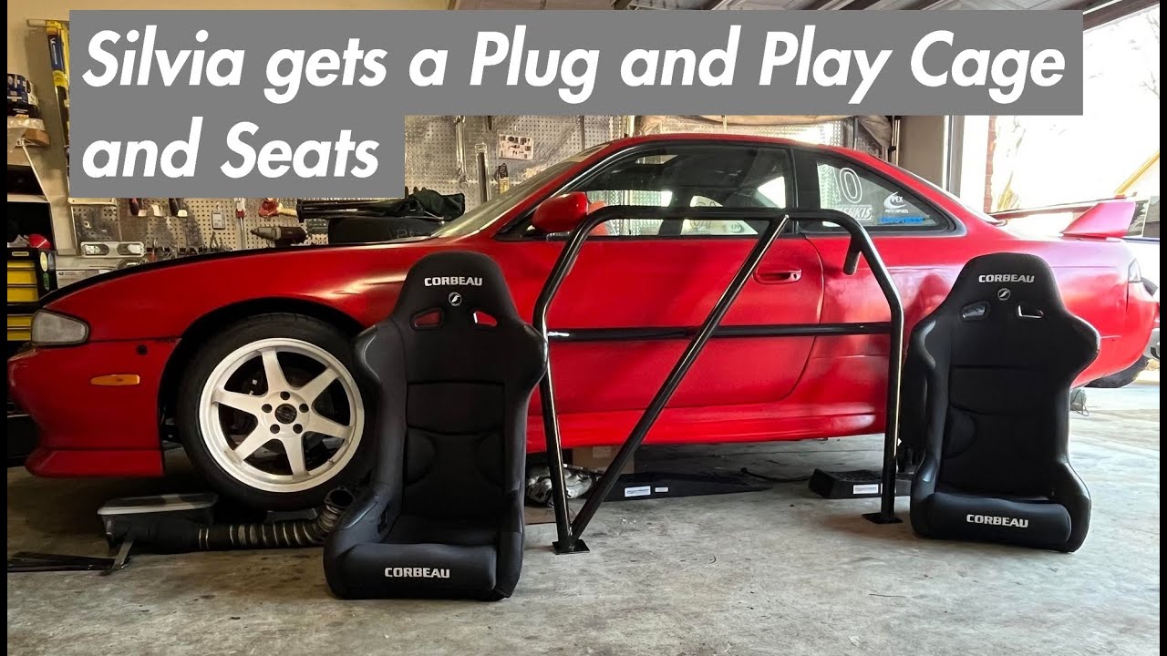 Make Shift installs a bolt in half cage in a S14