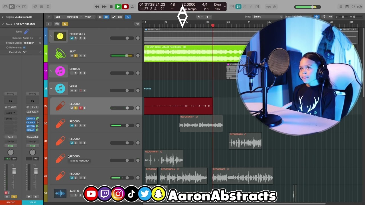 Avanae Abstract - Studio Session [Official Freestyle]