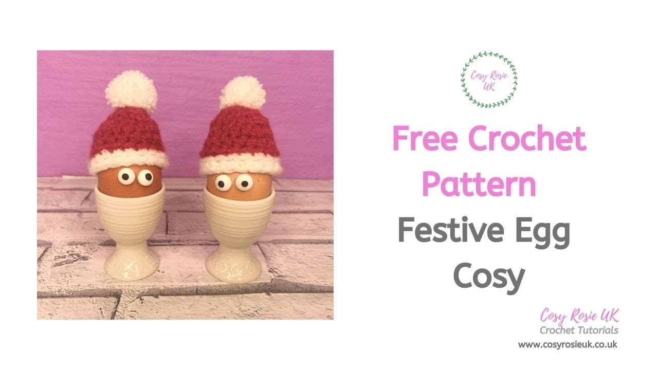 Christmas Egg Cosy - Free Christmas Crochet Pattern for beginners