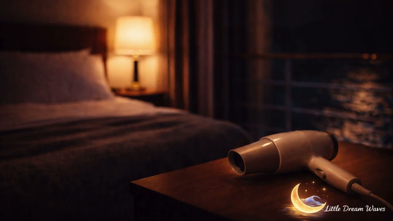 3 Hours Hair Dryer Sound for Sleep 💨 | Steady White Noise for Deep Sleep & Relaxation