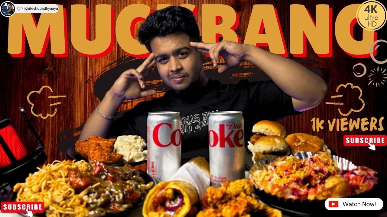 ONLY ON STREAT FOOD MUKBANG,CHICKENPOPCORN,CHICKEN MANCHORIAN,KURKURE MOMOS,MIX CHOWMIN,ETC.