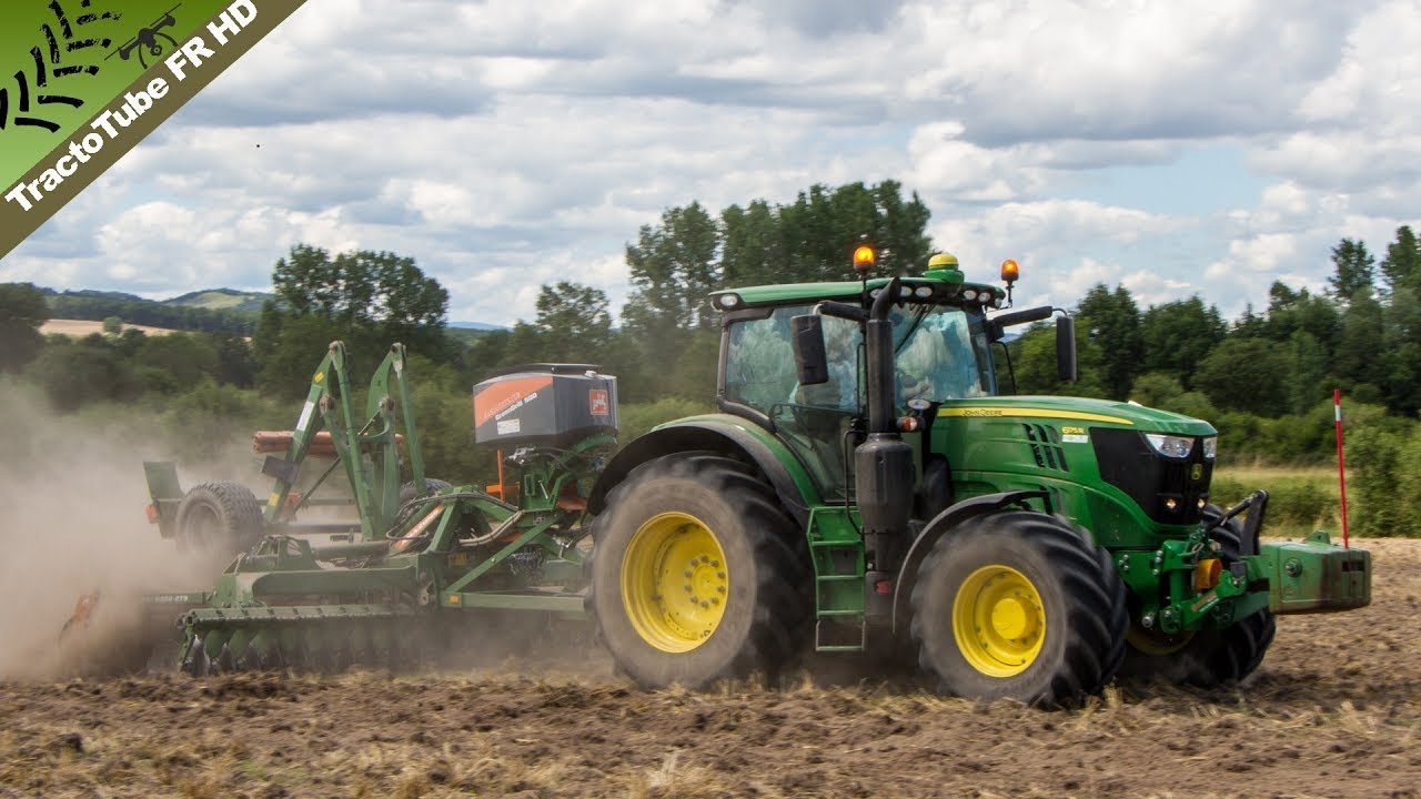 Déchaumage GPS | John Deere 6175r | Amazone 5m